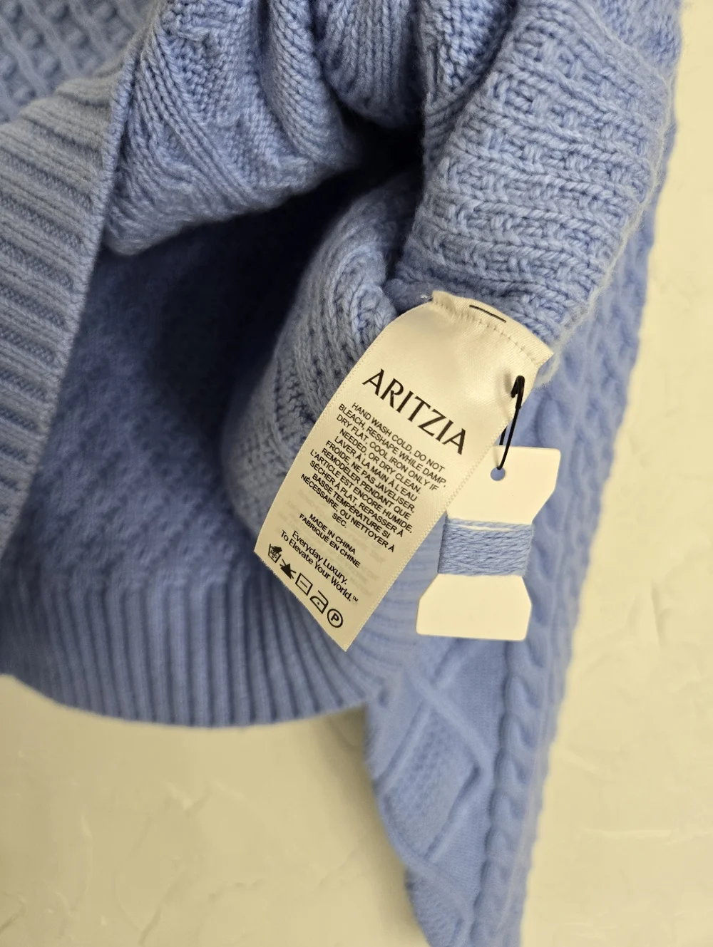 NWT Aritzia Sunday Best Wool Blend Cropped Chunky Peggy Sweater, S - Picture 11 of 12